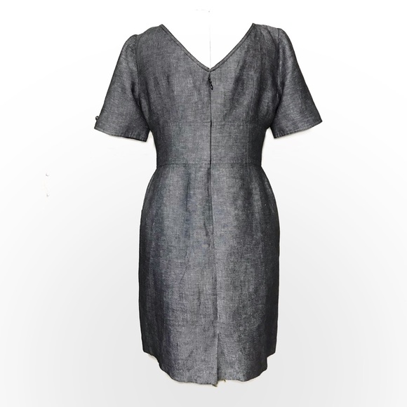 TAHARI ASL Linen Cotton Sheath Dress - Picture 2 of 8